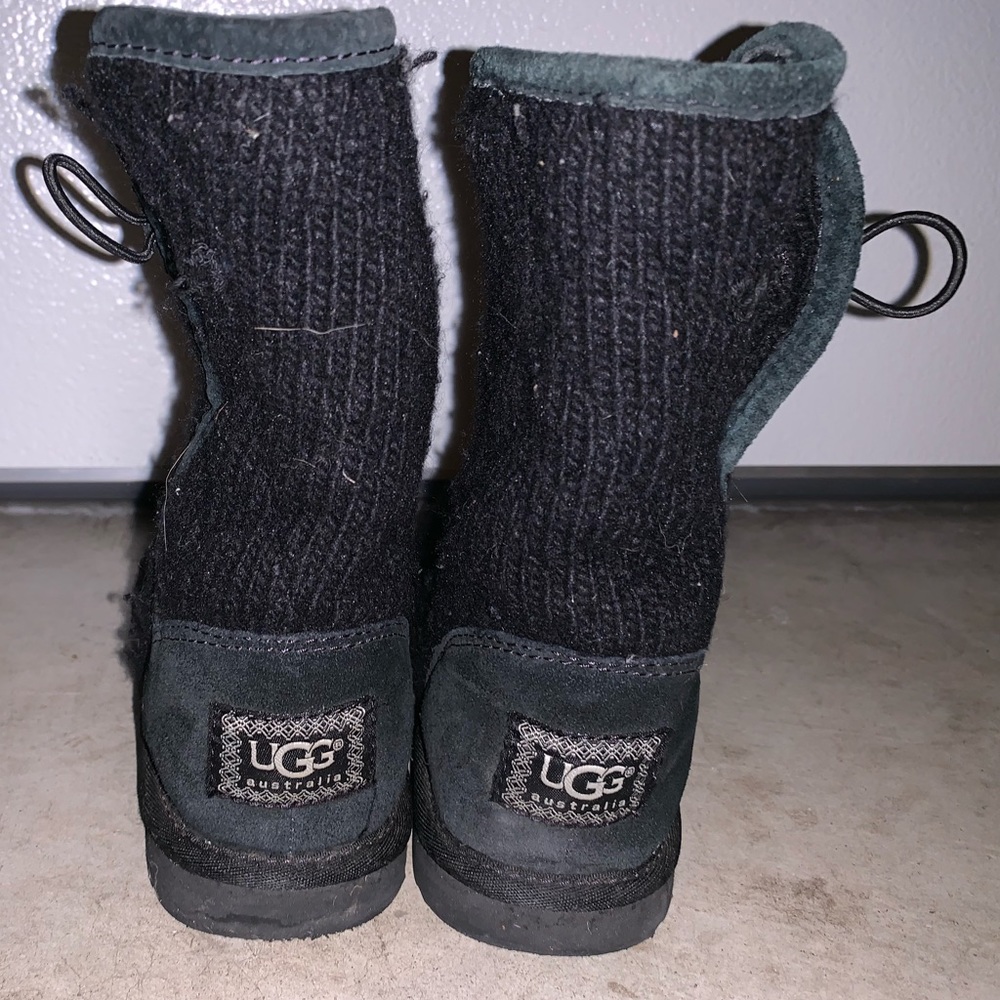 Black Ladies Mountain Quilted Short Boots